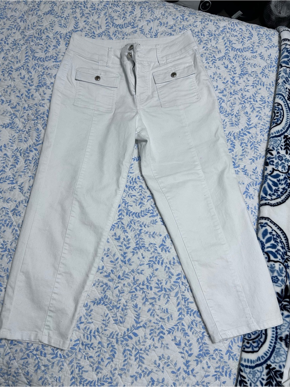 d. jeans White Straight Leg Women’s Jeans